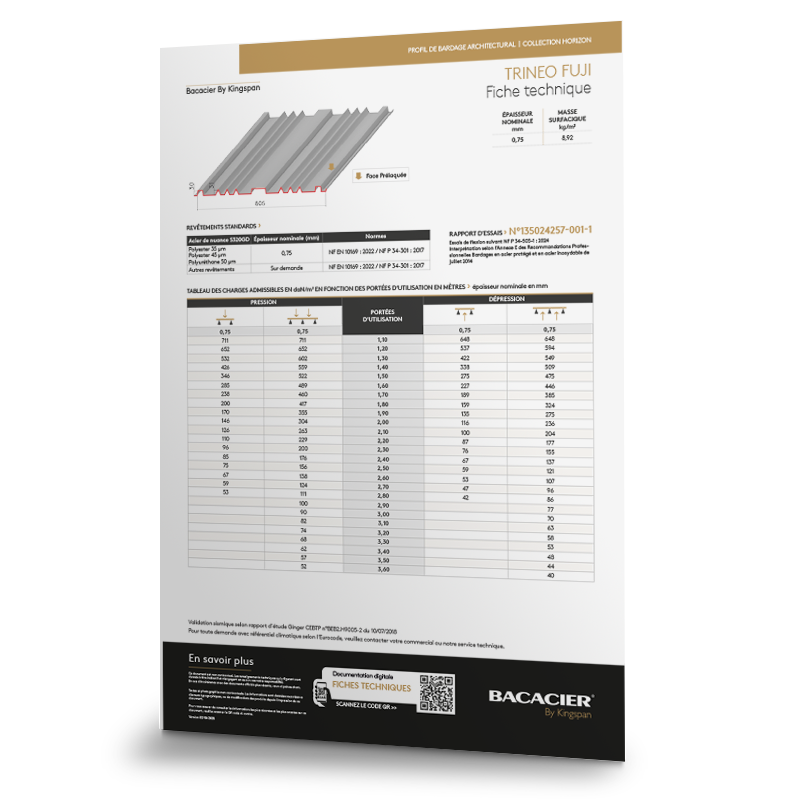 Fiche technique TRINEO FUJI
