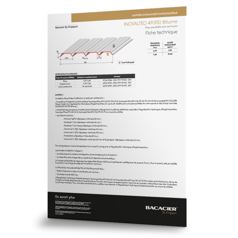 Fiche technique INOVALTEO 49.950 Bitume