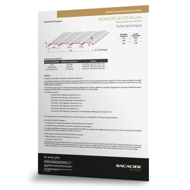 Fiche technique INOVALTEO 42.1010 Bitume
