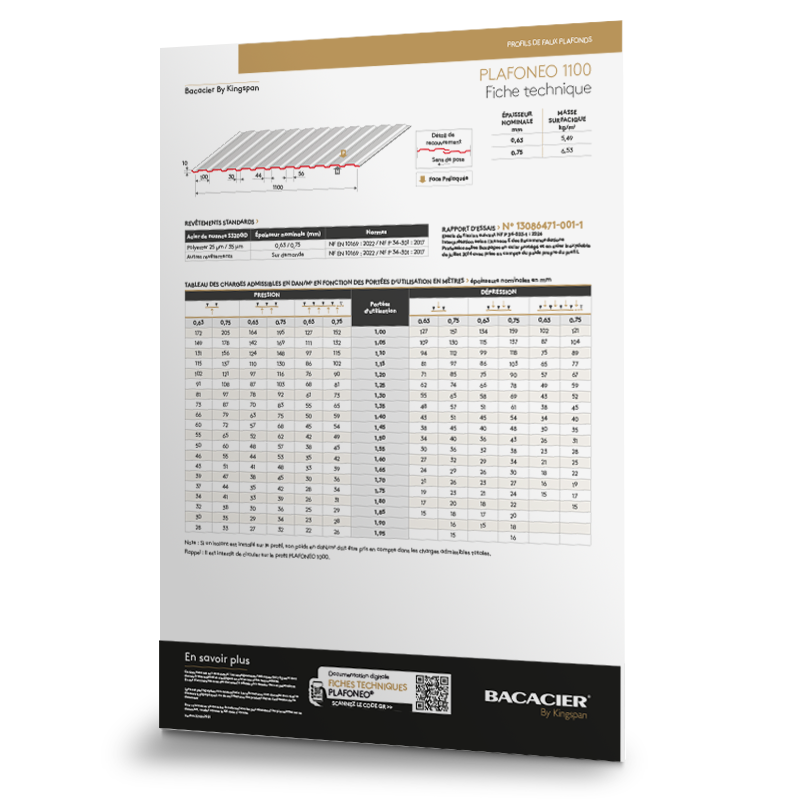 Fiche technique PLAFONEO 1100