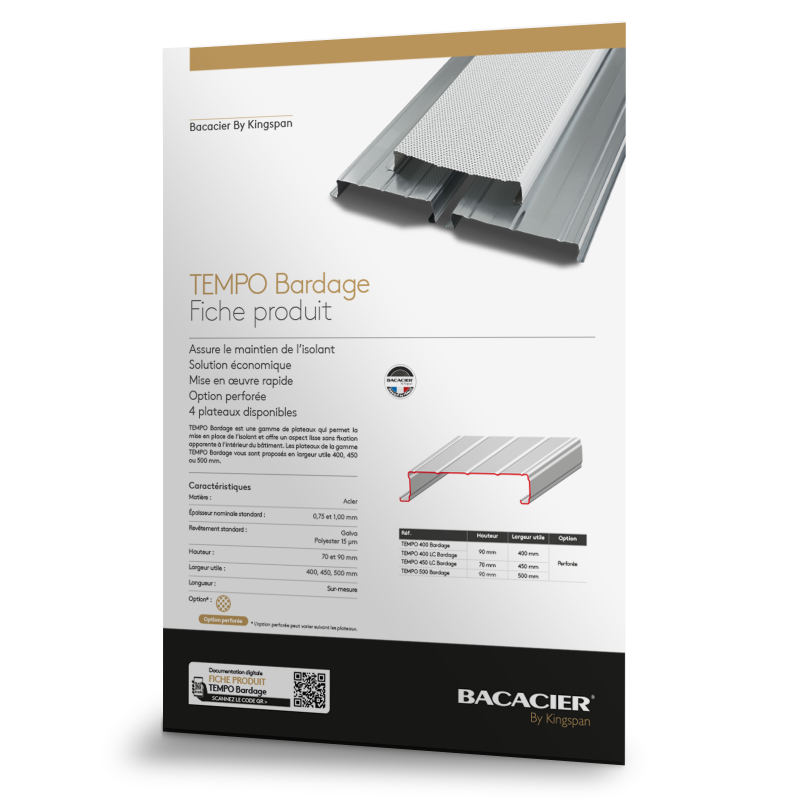 Fiche produit TEMPO Bardage
