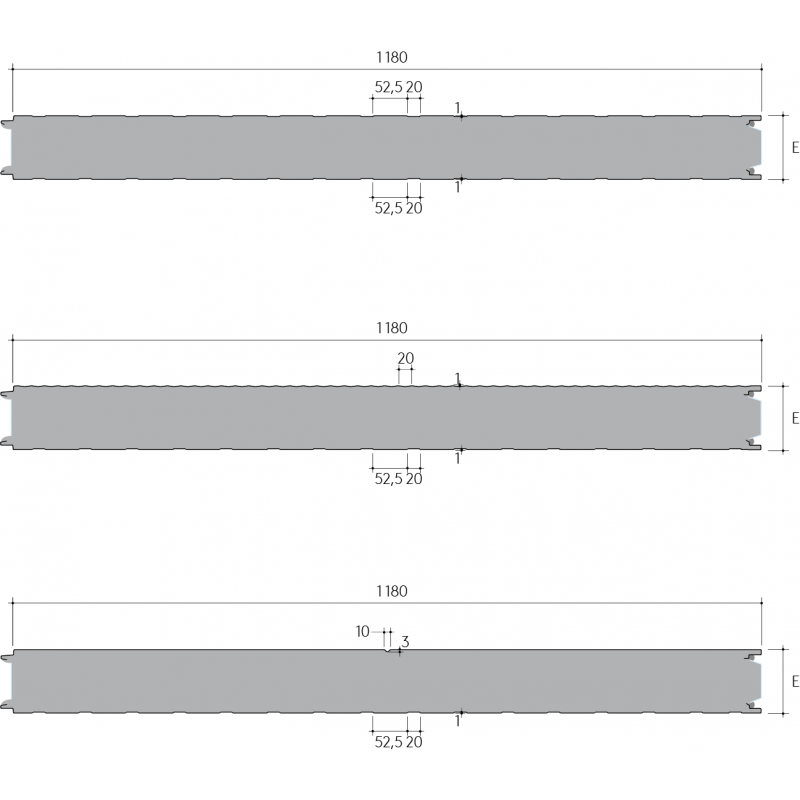 Panneau Sandwich de Bardage QuadCore KS1180 AB