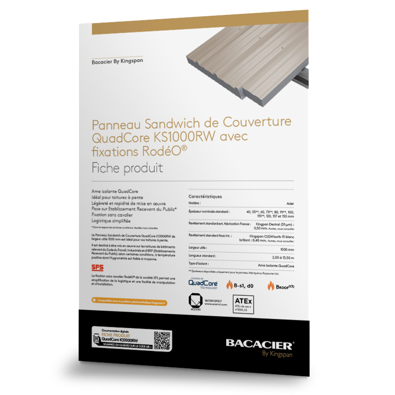 Fiche produit QuadCore KS1000RW avec fixations RodéO®
